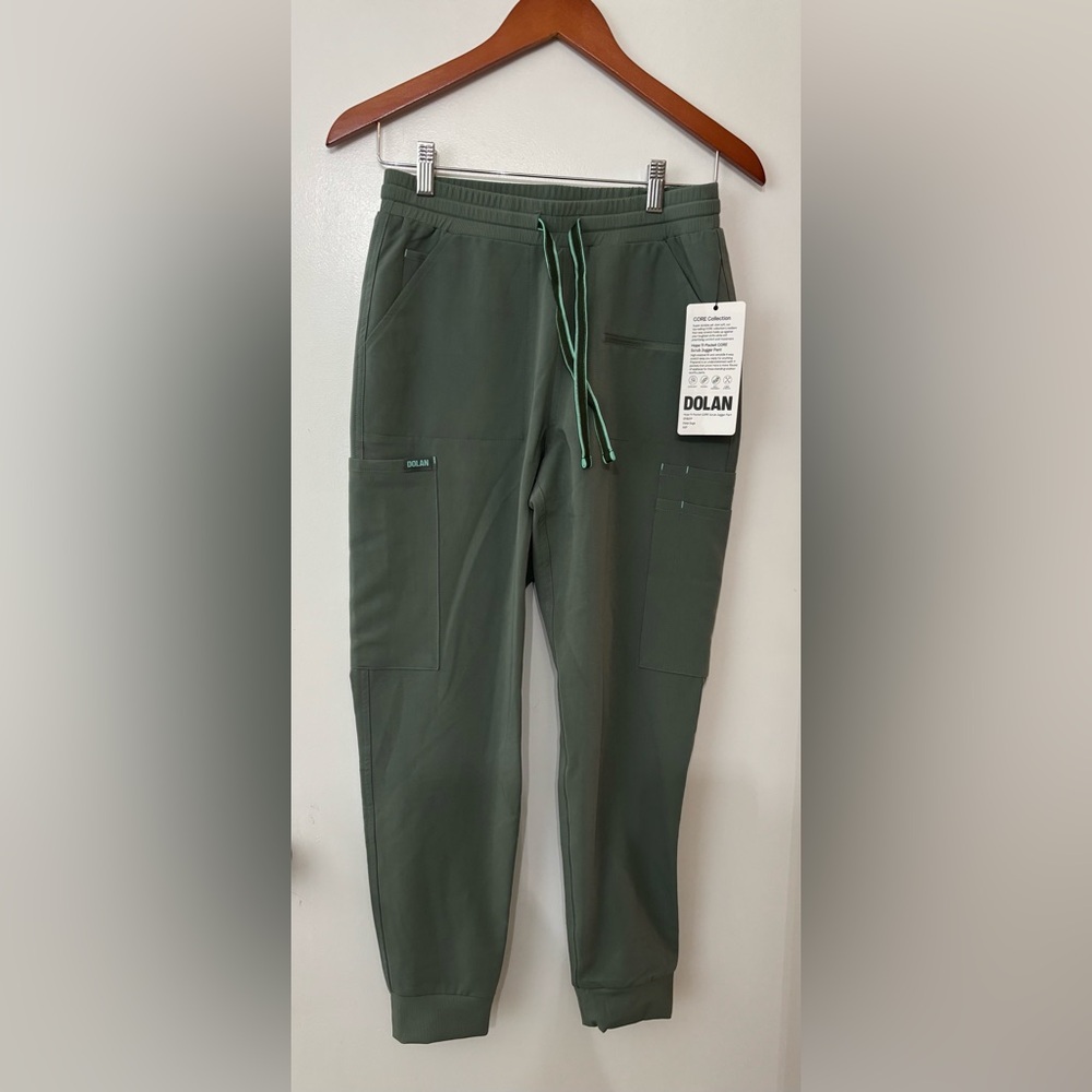 DOLAN Women Olive Green Hope 11-Pocket CORE Scrub Jogger Pant Size XSP Nursing